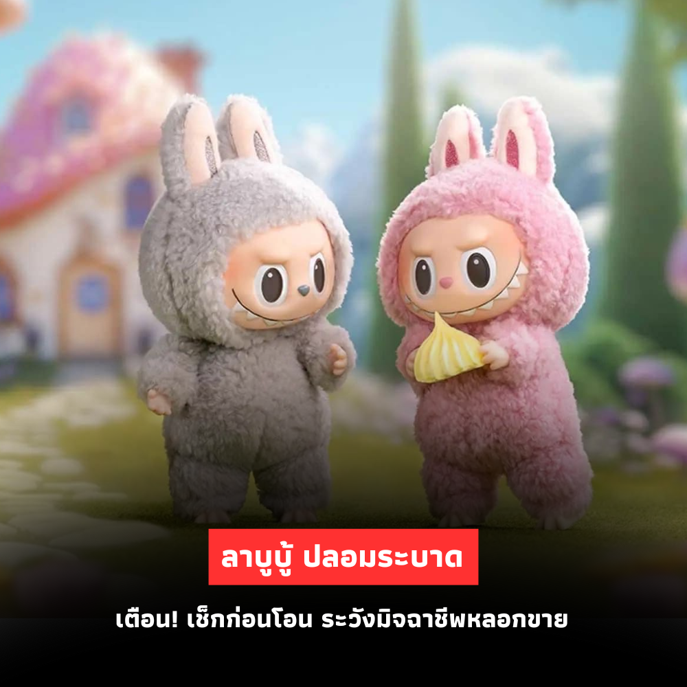 ระวัง! ‘ลาบูบู้’ ปลอม ตรวจสอบข้อมูลก่อนโอน เพื่อป้องกันมิจฉาชีพหลอกขาย